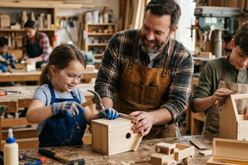 סדנאות יצירה - בניית מוצרים מעץ